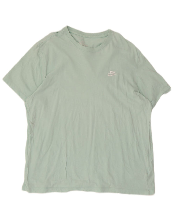 Nike Mens T-Shirt Top XL Green Cotton