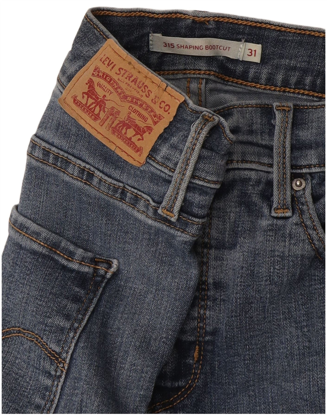 Levi's Womens 315 Shaping Bootcut Jeans W31 L33 Blue