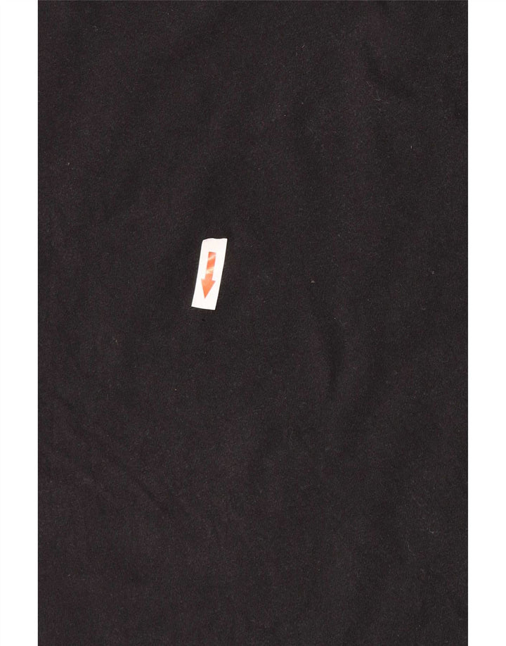 Adidas Mens T-Shirt Top Medium Black Cotton