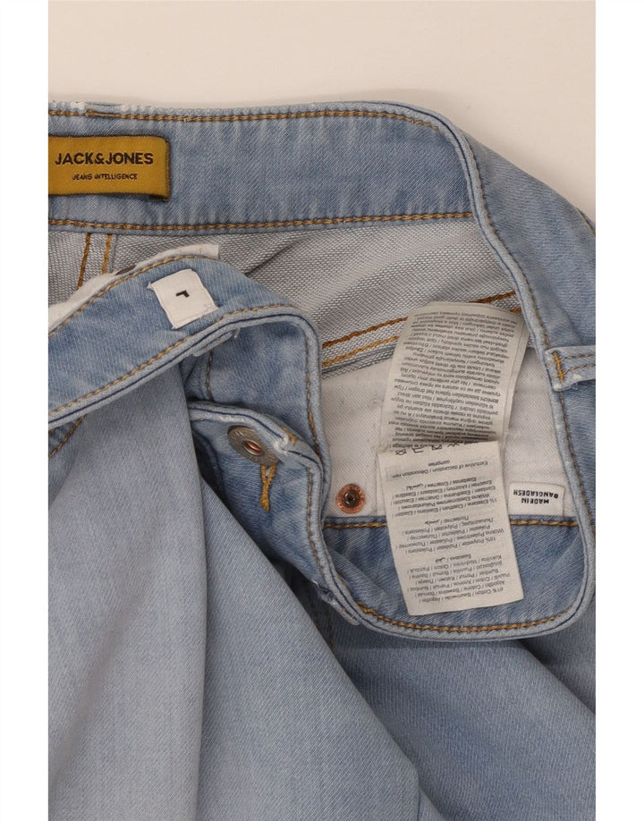 JACK & JONES Mens Denim Shorts Large W34 Blue Cotton