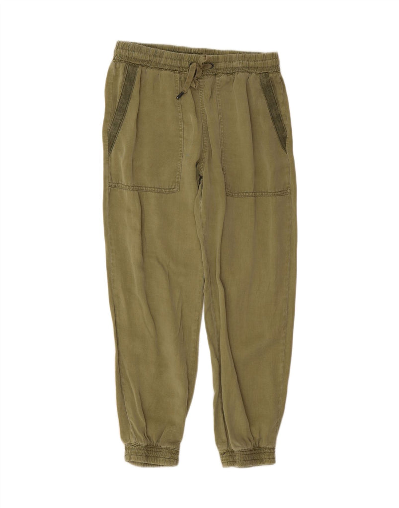 ZARA Womens Joggers Chino Trousers Small W28 L26 Khaki Vintage Zara and Second-Hand Zara from Messina Hembry 