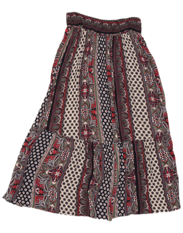 Monsoon Womens Gypsy Skirt Medium W30 Multicoloured Patchwork Viscose