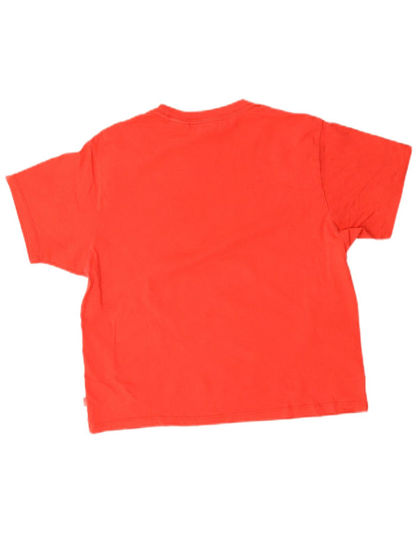 Levi's Womens Oversized Graphic T-Shirt Top UK 6 XS Red