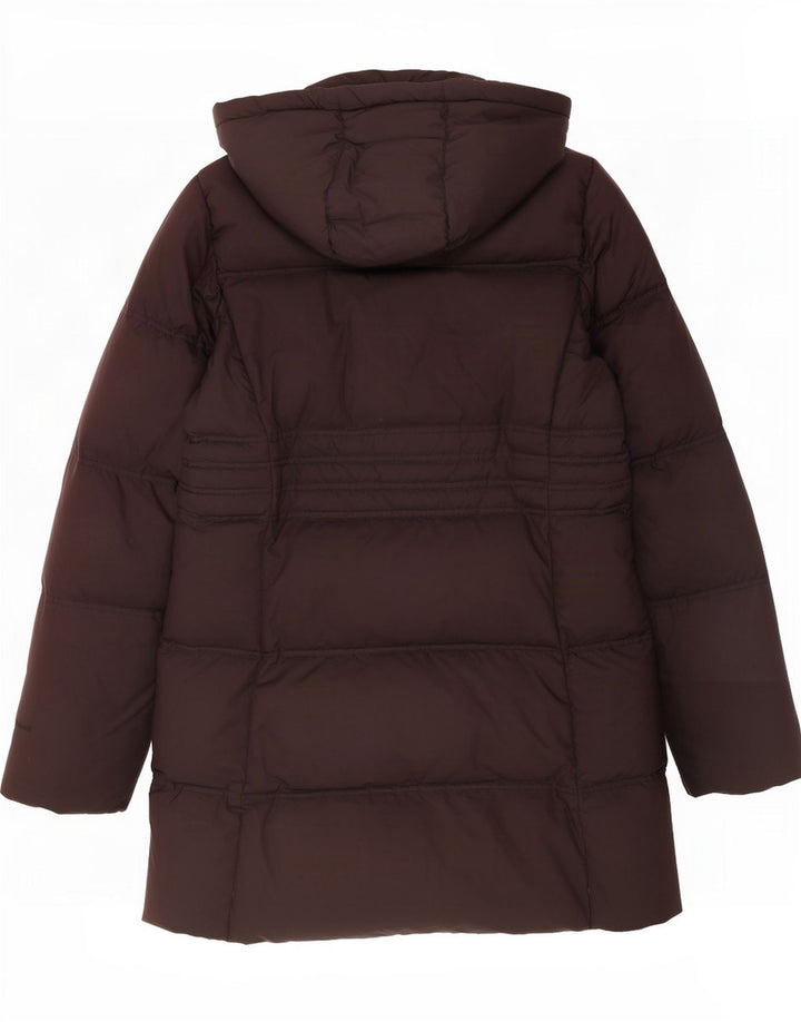 Gas Womens Hooded Padded Coat UK 14 Medium Brown Polyester