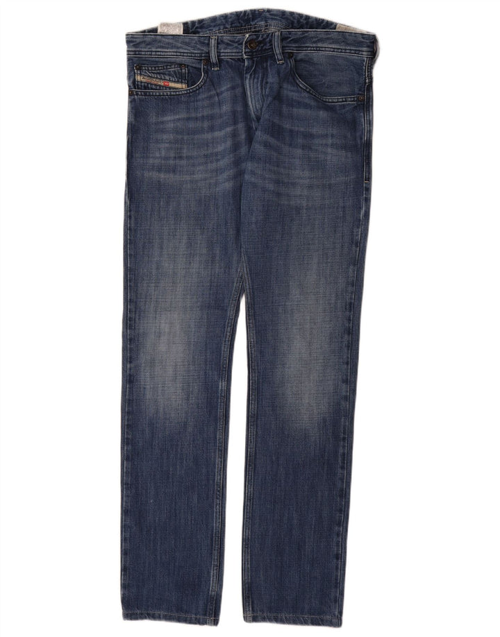 Diesel Mens Slim Jeans W32 L32 Blue Cotton
