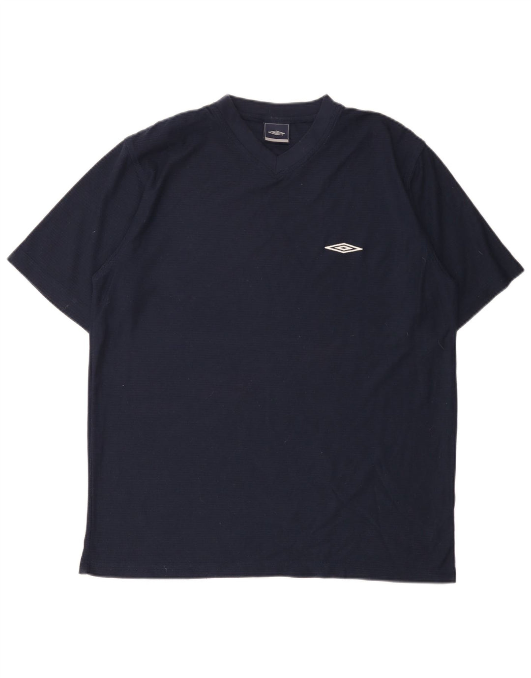 Umbro Mens T-Shirt Top XL Navy Blue Polyester
