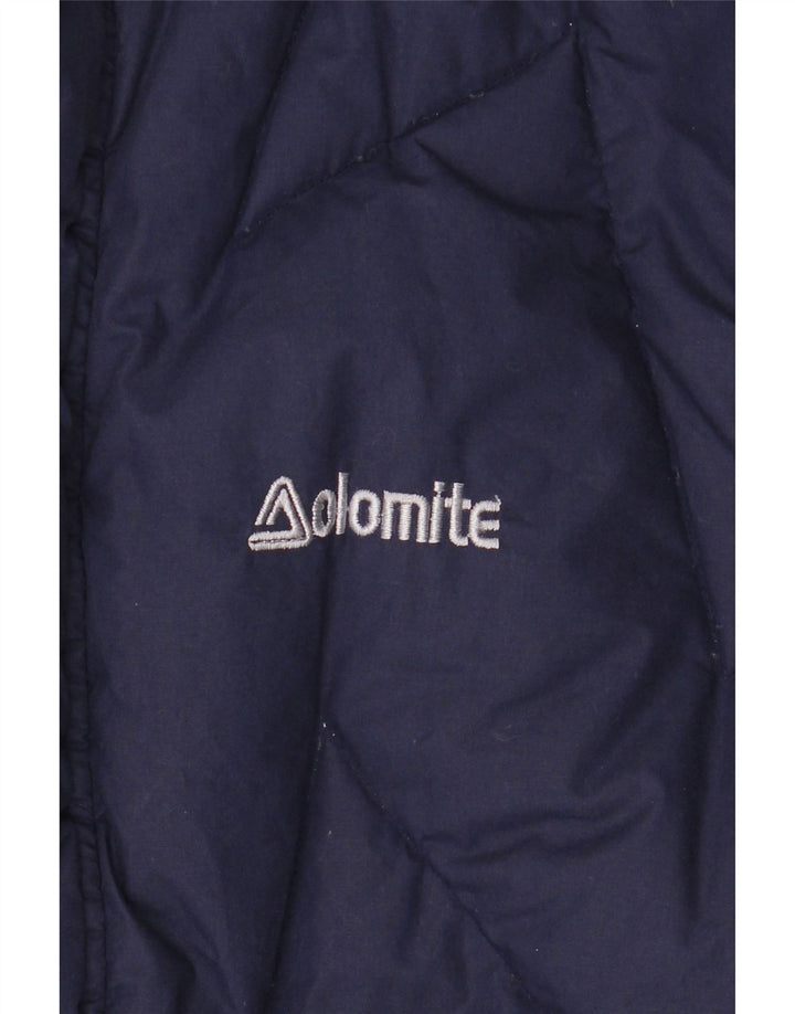 Dolomite Mens Reversible Padded Jacket UK 38 Medium Navy Blue Polyester