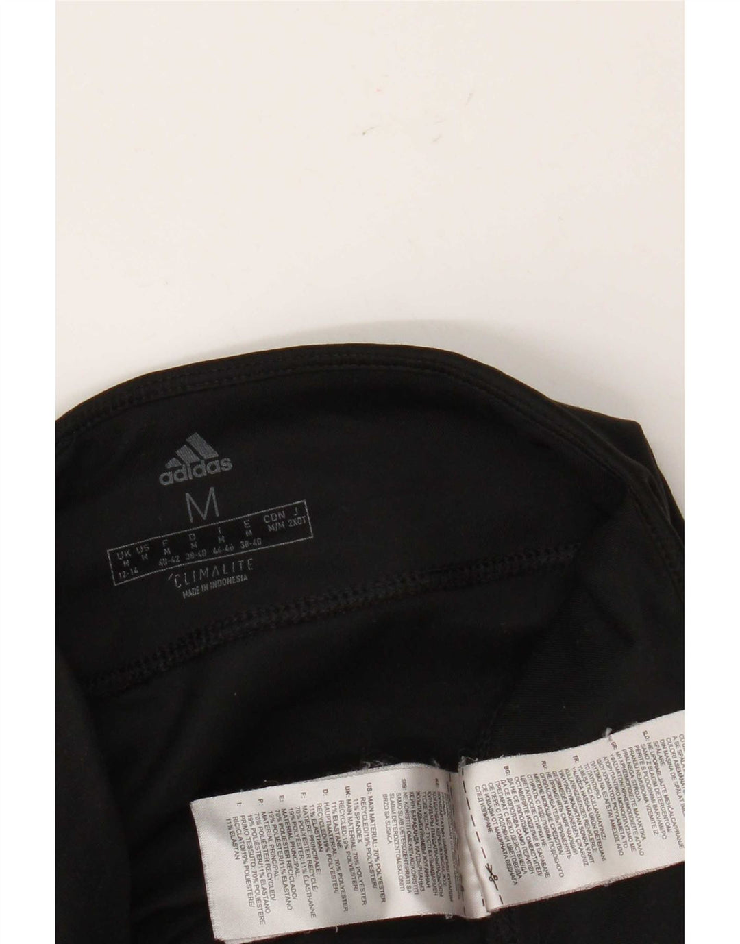 Adidas Womens Climalite Leggings UK 12/14 Medium Black Polyester