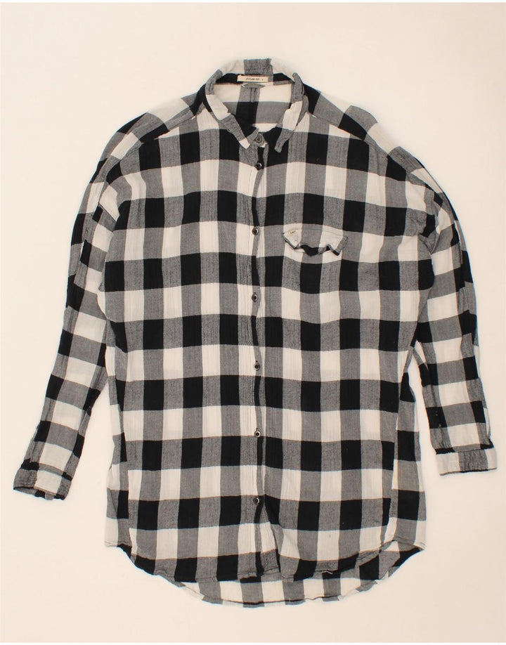 LEE Womens Shirt Dress UK 10 Small Black Check Cotton Vintage Lee and Second-Hand Lee from Messina Hembry 