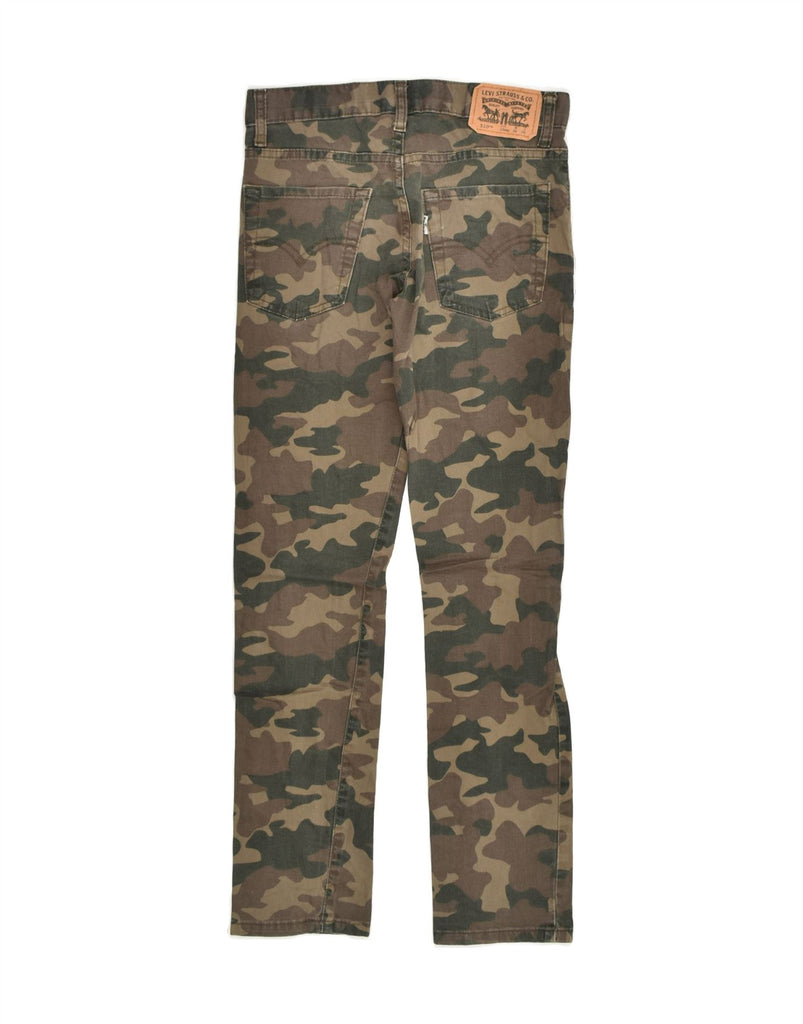 LEVI'S Boys Skinny Casual Trousers 11-12 Years W26 L26 Khaki Camouflage | Vintage Levi's | Thrift | Second-Hand Levi's | Used Clothing | Messina Hembry 