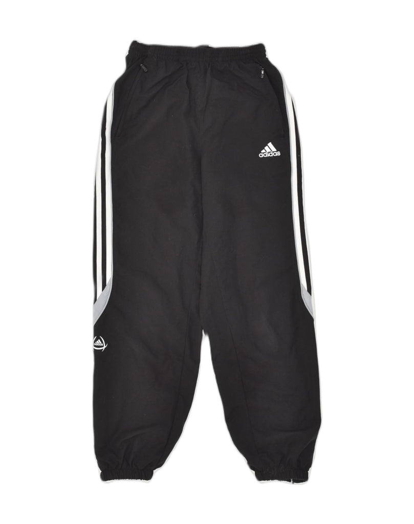 ADIDAS Boys Tracksuit Trousers 11-12 Years Black Polyester | Vintage Adidas | Thrift | Second-Hand Adidas | Used Clothing | Messina Hembry 