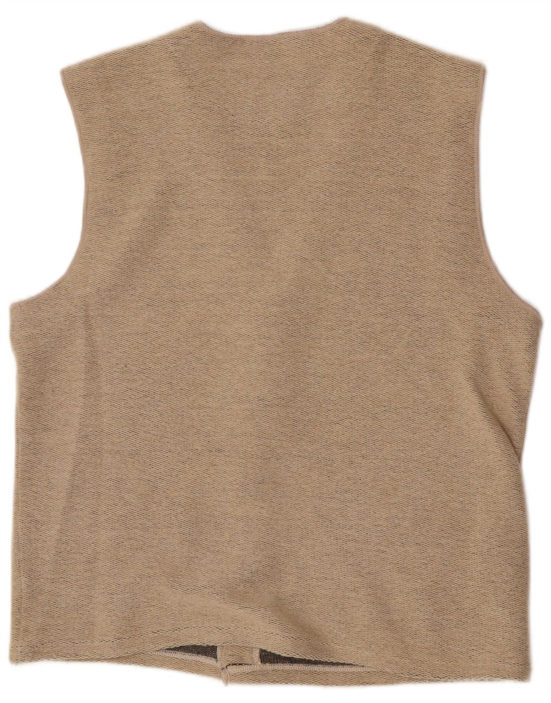 Vintage Mens Waistcoat 2XL Beige Wool
