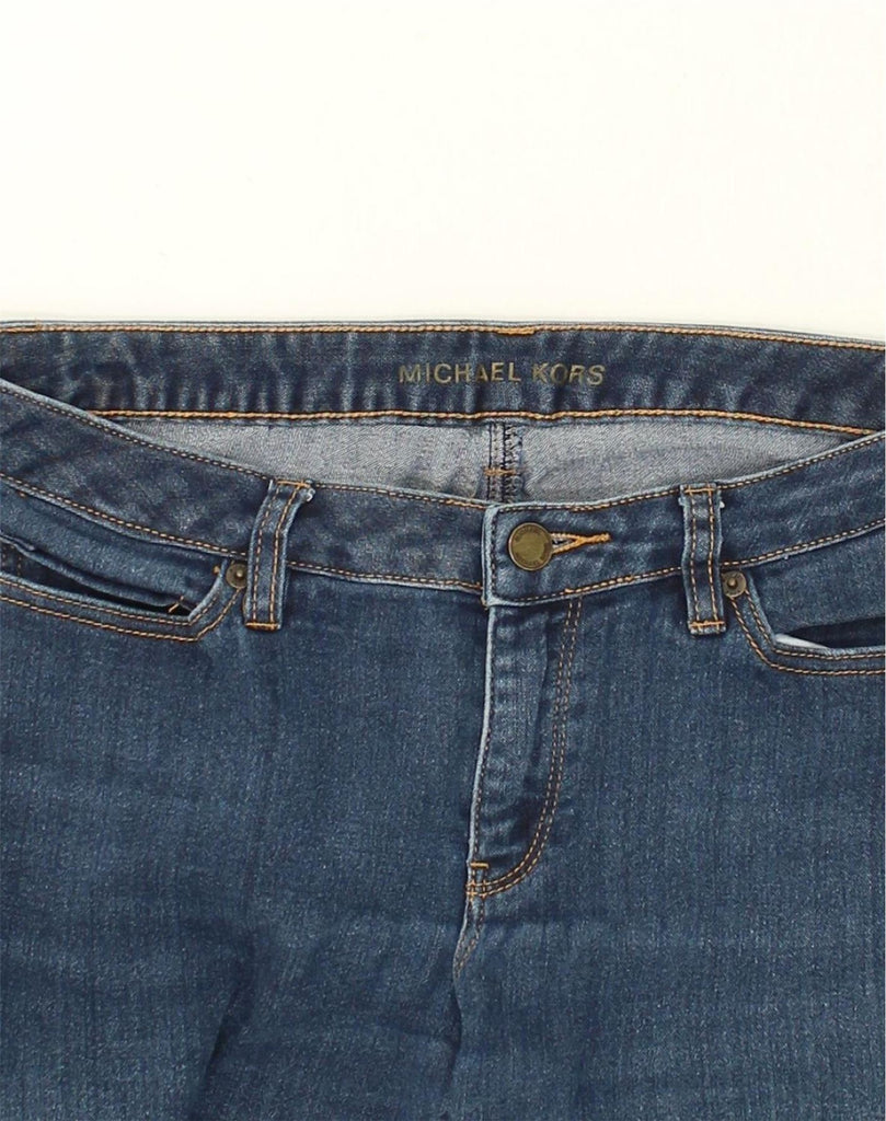 MICHAEL KORS Womens Slim Jeans US 6 Medium W32 L28 Blue Cotton | Vintage Michael Kors | Thrift | Second-Hand Michael Kors | Used Clothing | Messina Hembry 