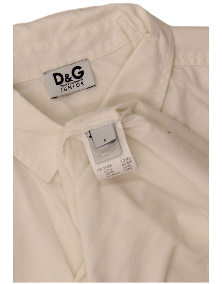 Dolce & Gabbana Boys 8-9 Years Small White Cotton