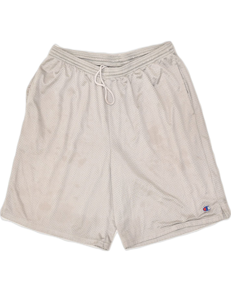 CHAMPION Mens Sport Shorts Large Grey Polyester | Vintage Champion | Thrift | Second-Hand Champion | Used Clothing | Messina Hembry 