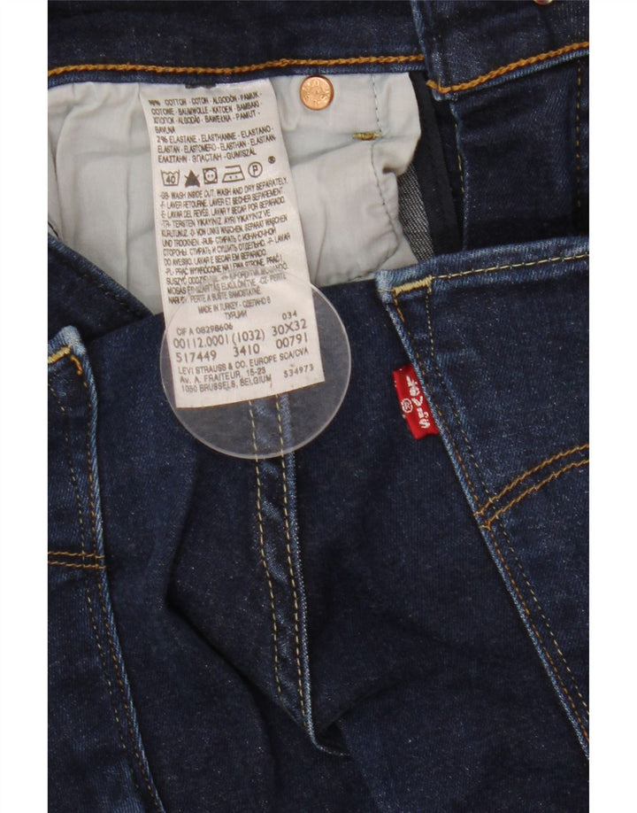 Levi's Womens Skinny Jeans W30 L32 Navy Blue Cotton