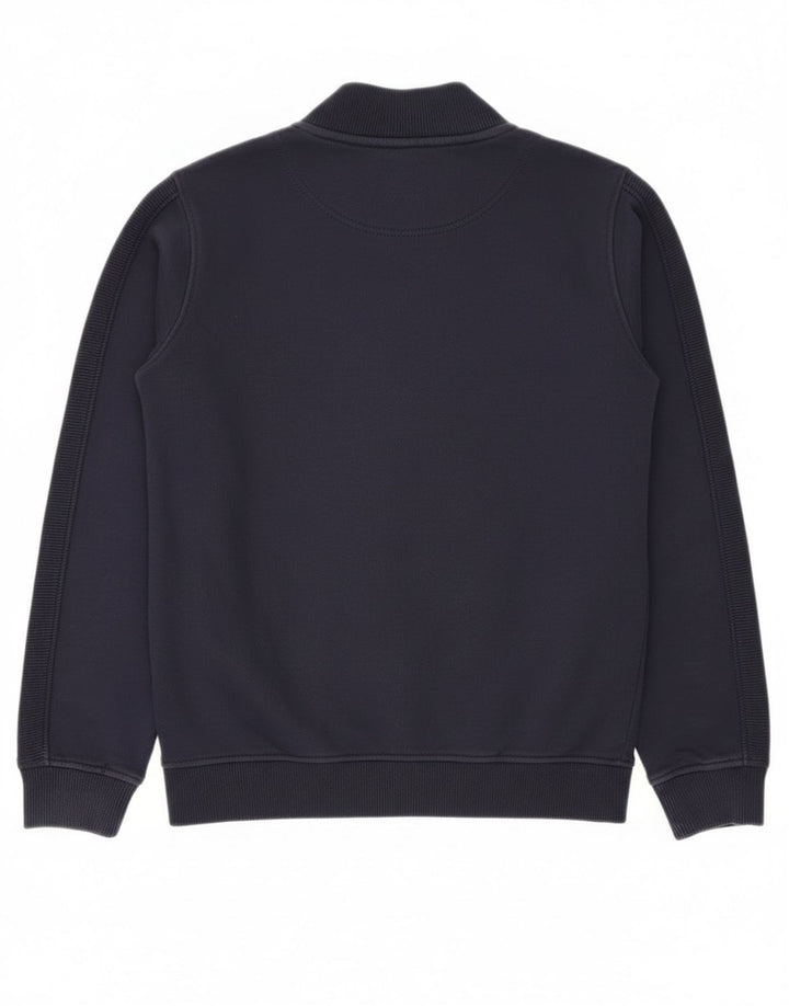 Lyle & Scott Boys Tracksuit Top Jacket 10-11 Years Navy Blue Cotton