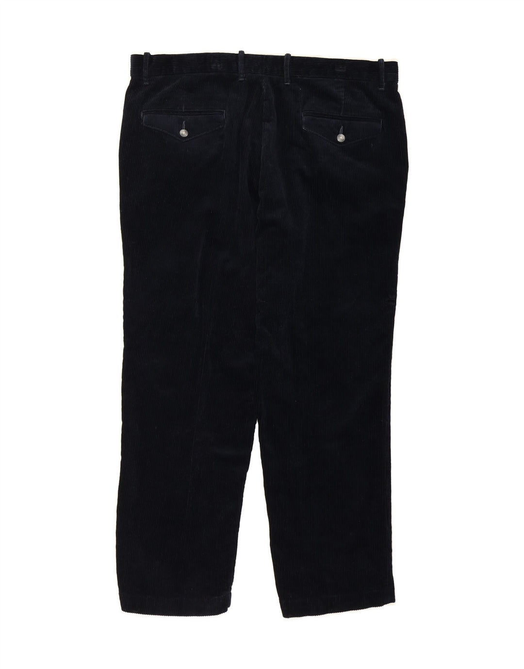 MARKS & SPENCER Mens Slim Corduroy Trousers W40 L29 Navy Blue Vintage Marks & Spencer and Second-Hand Marks & Spencer from Messina Hembry 