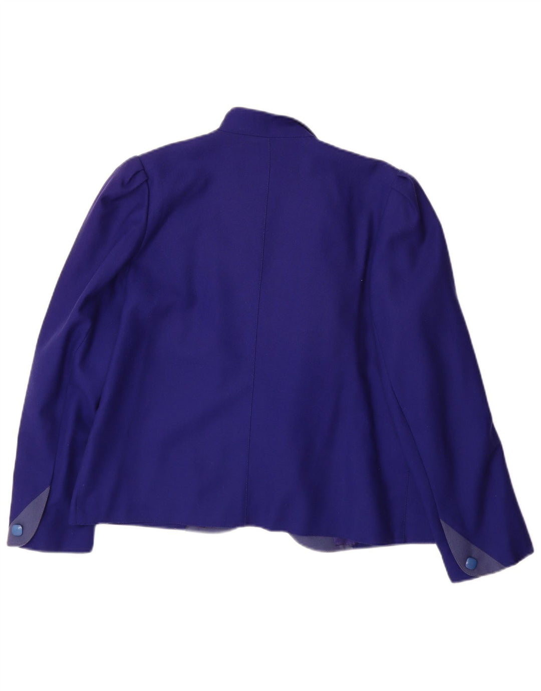 Vintage Womens Open Blazer Jacket UK 14 Large Purple Wool