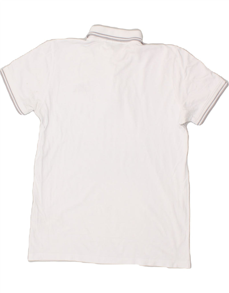 KAPPA Mens Polo Shirt Large White Cotton | Vintage Kappa | Thrift | Second-Hand Kappa | Used Clothing | Messina Hembry 