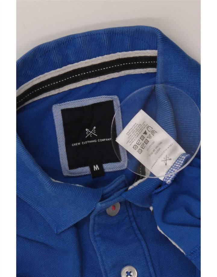 Crew Clothing Mens Polo Shirt Medium Blue Cotton