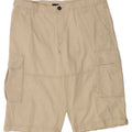 C&A Mens Cargo Shorts IT 54 2XL W36  Off White Cotton Vintage C&A and Second-Hand C&A from Messina Hembry 