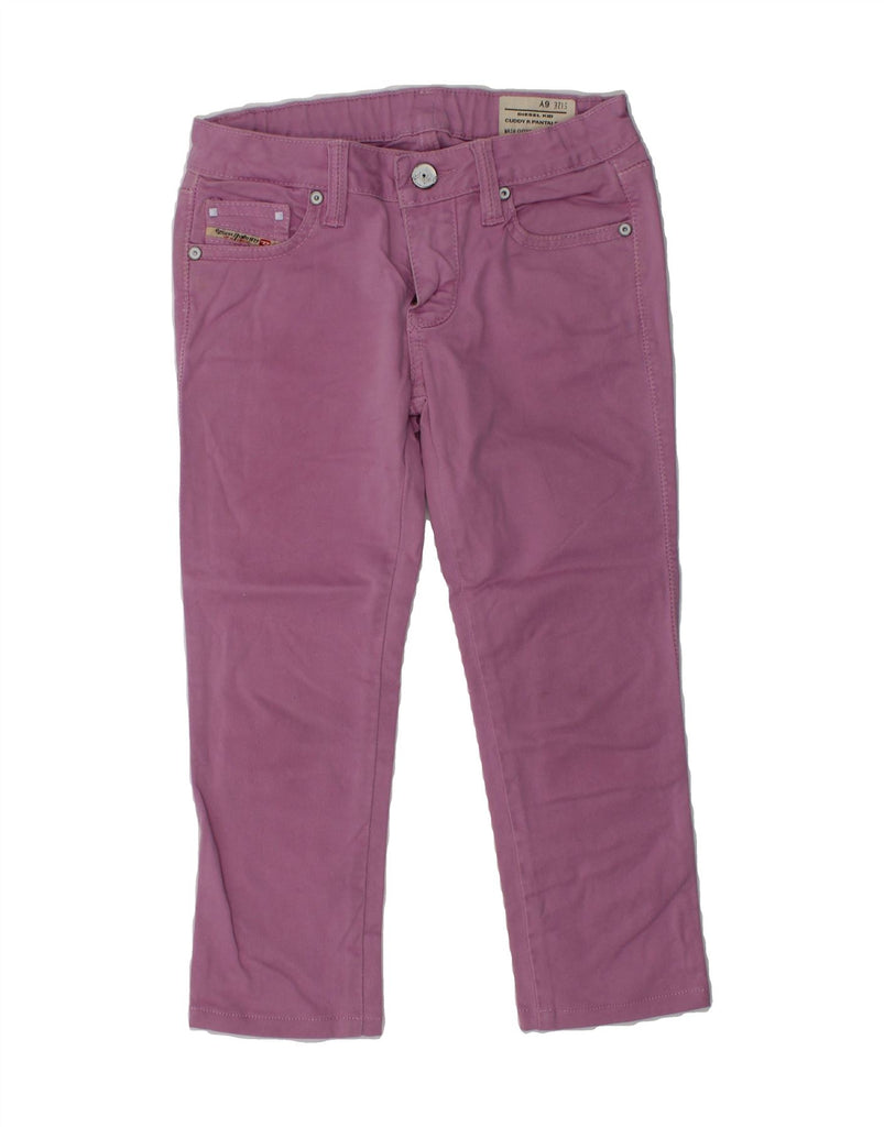 DIESEL Girls Cuddy Slim Casual Trousers 5-6 Years W22 L16  Pink Cotton | Vintage Diesel | Thrift | Second-Hand Diesel | Used Clothing | Messina Hembry 