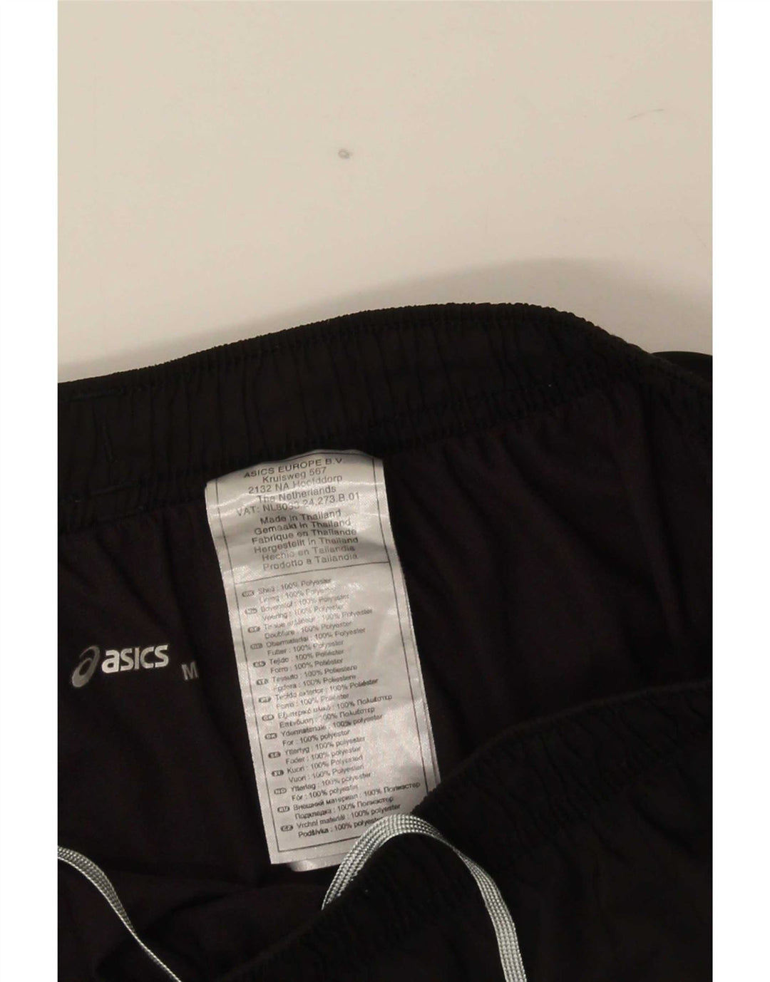 Asics Mens Sport Shorts Medium Black Colourblock Polyester