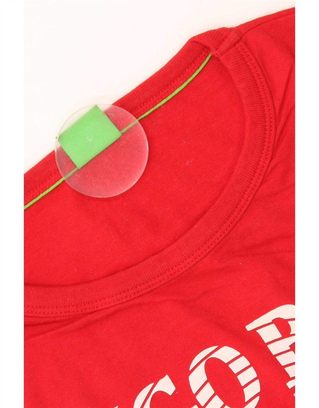 Hugo Boss Mens Graphic T-Shirt Top Large Red Cotton