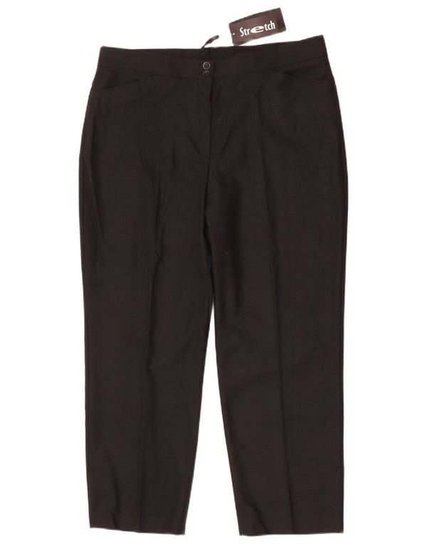 Schmeinck Womens Stretch Tapered Casual Trousers UK 20 2XL W36 L26 Black
