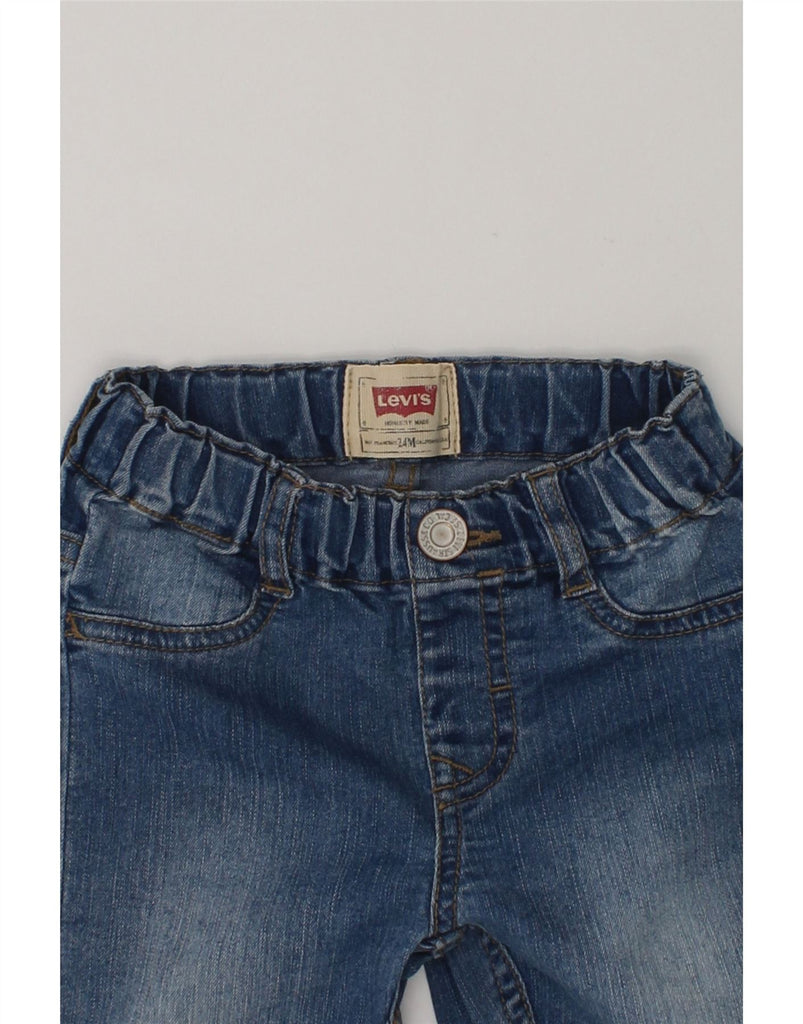 LEVI'S Baby Girls Slim Jeans 18-24 Months Navy Blue Cotton | Vintage Levi's | Thrift | Second-Hand Levi's | Used Clothing | Messina Hembry 