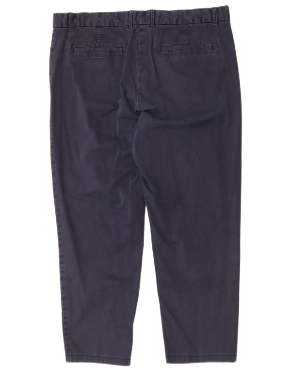Gap Womens Straight Chino Trousers US 12 Large W36 L25 Navy Blue Cotton