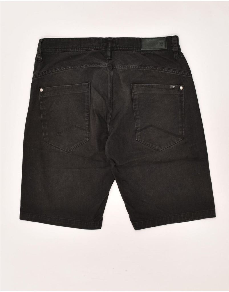 MELTIN' POT Mens Denim Shorts W33 Medium  Black Cotton | Vintage Meltin' Pot | Thrift | Second-Hand Meltin' Pot | Used Clothing | Messina Hembry 