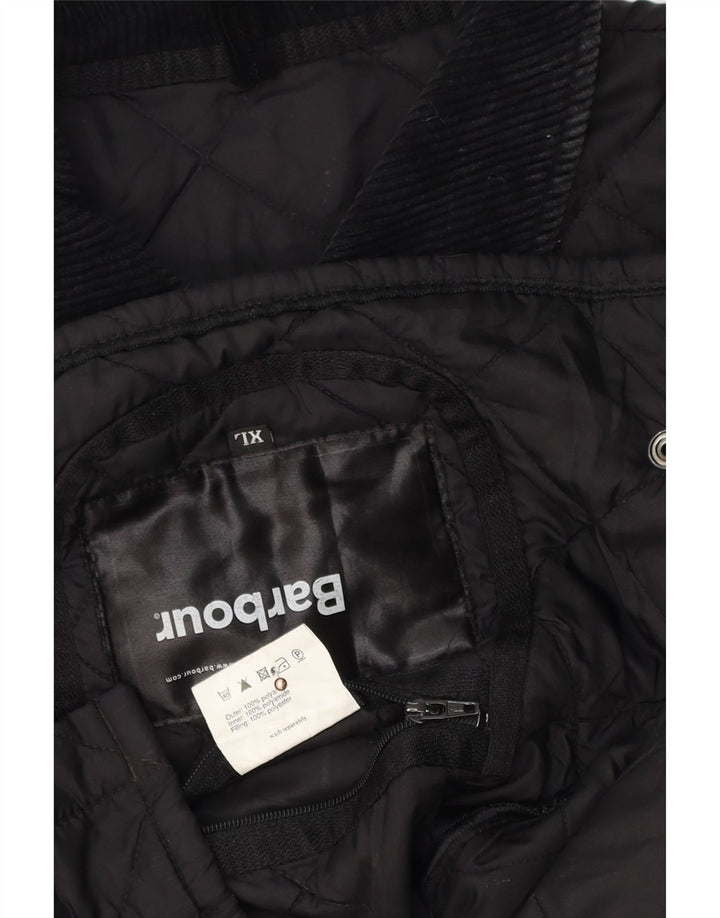 Barbour Womens Quilted Jacket UK 18 XL Black Polyamide