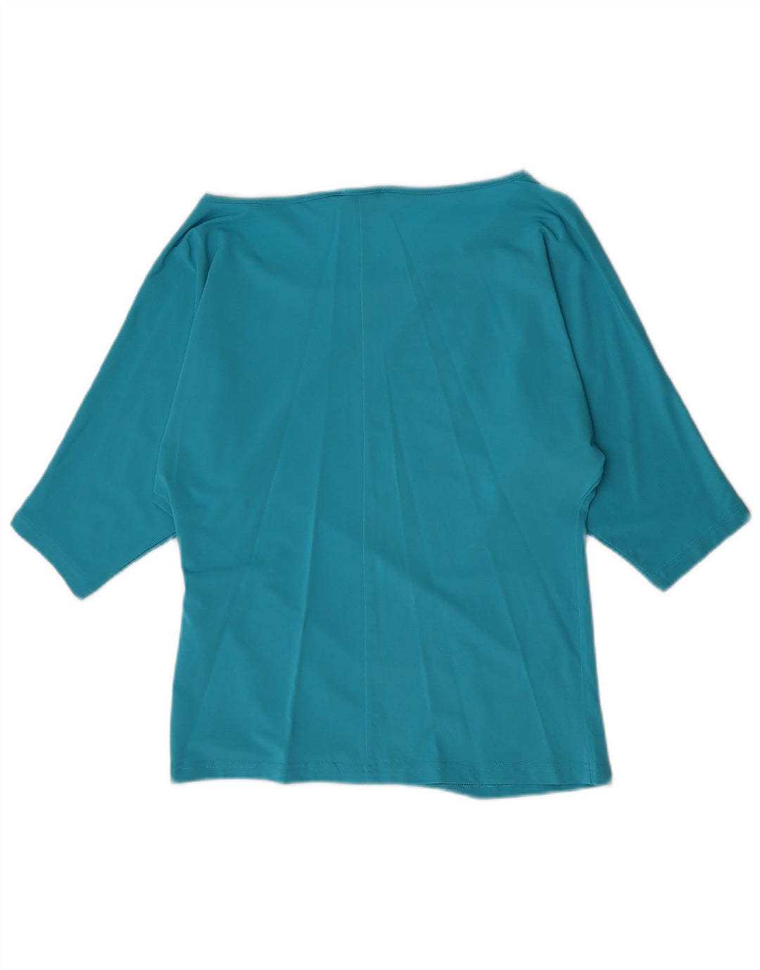 Luisa Spagnoli Womens 3/4 Sleeve Blouse Top UK 12 Medium Blue Viscose