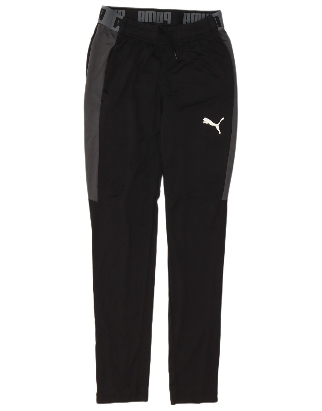 Puma Mens Tracksuit Trousers Small Black Colourblock Polyester Sports