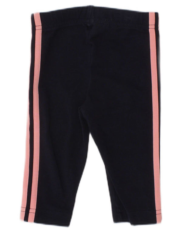 Adidas Baby Girls Capri Leggings 3-6 Months  Navy Blue Cotton