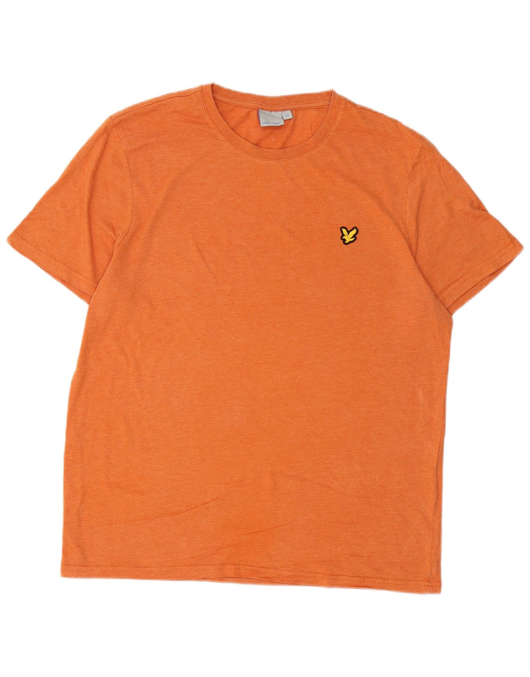 LYLE & SCOTT Mens T-Shirt Top XL Orange Polyester