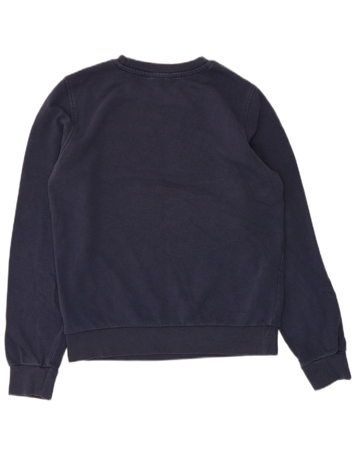 Marks & Spencer Womens Sweatshirt Jumper UK 8 Small Navy Blue Cotton