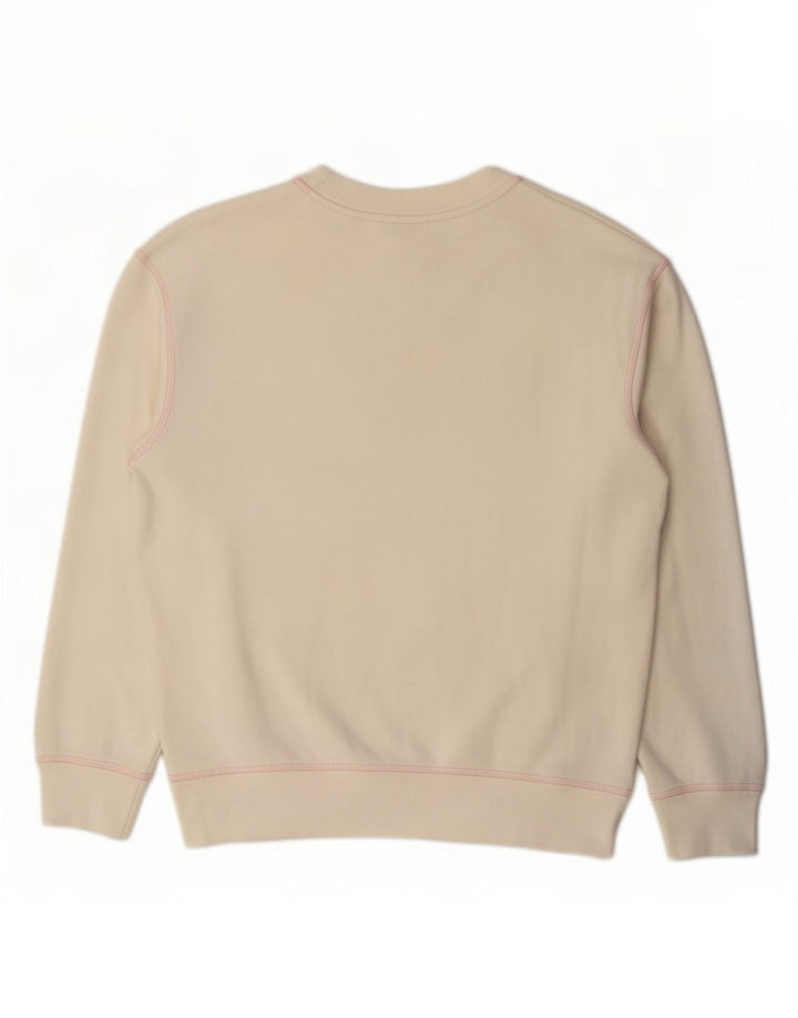 Levi's Womens Oversized Sweatshirt Jumper UK 10 Small Off White Cotton