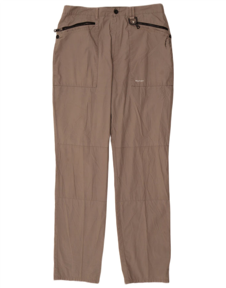 Rohan Mens Hiking Cargo Trousers W34 L32 Beige Polyester