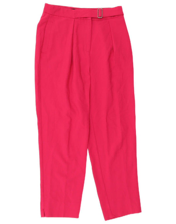 Topshop Womens Pegged Chino Trousers UK 10 Small W28 L25 Pink Polyester