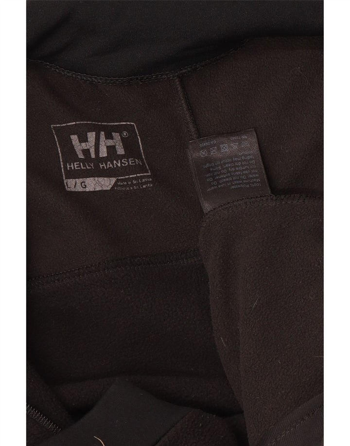 HELLY HANSEN Mens Fleece Jacket UK 40 Large Black Colourblock Polyester