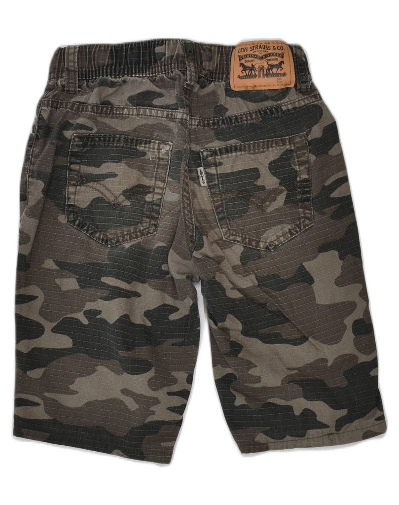 LEVI'S Boys Casual Shorts 6-7 Years W22 Khaki Camouflage Cotton | Vintage Levi's | Thrift | Second-Hand Levi's | Used Clothing | Messina Hembry 