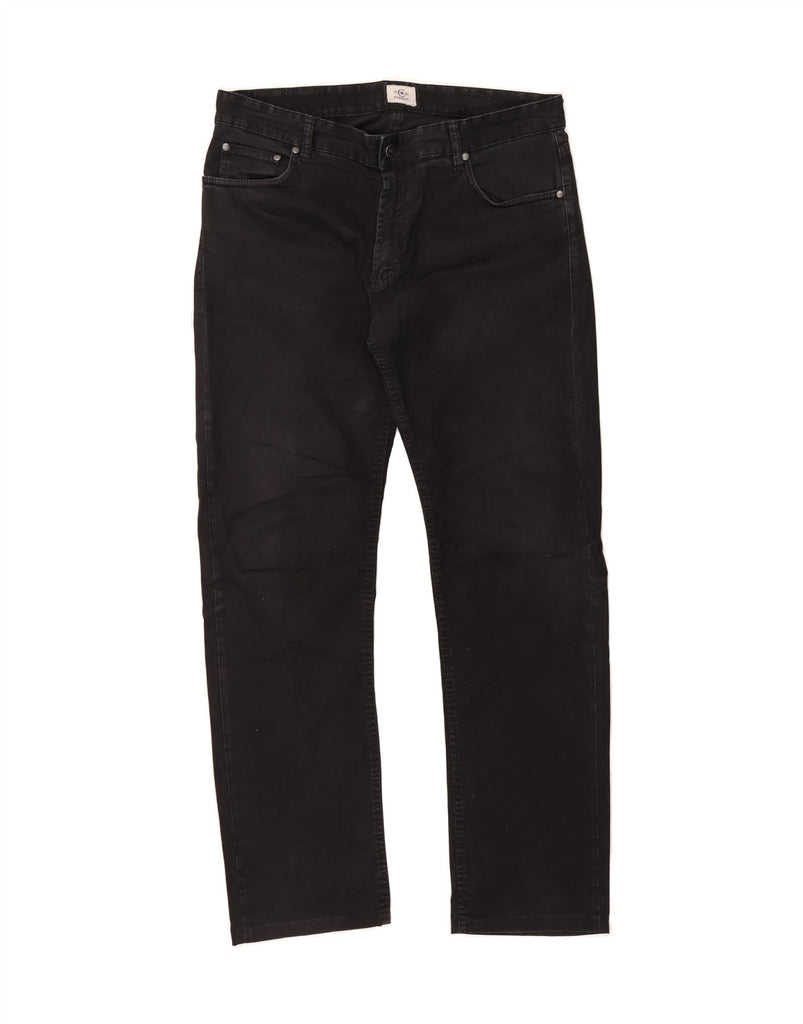 CERRUTI 1881 Mens Straight Jeans W36 L32 Black Cotton Vintage Cerruti 1881 and Second-Hand Cerruti 1881 from Messina Hembry 