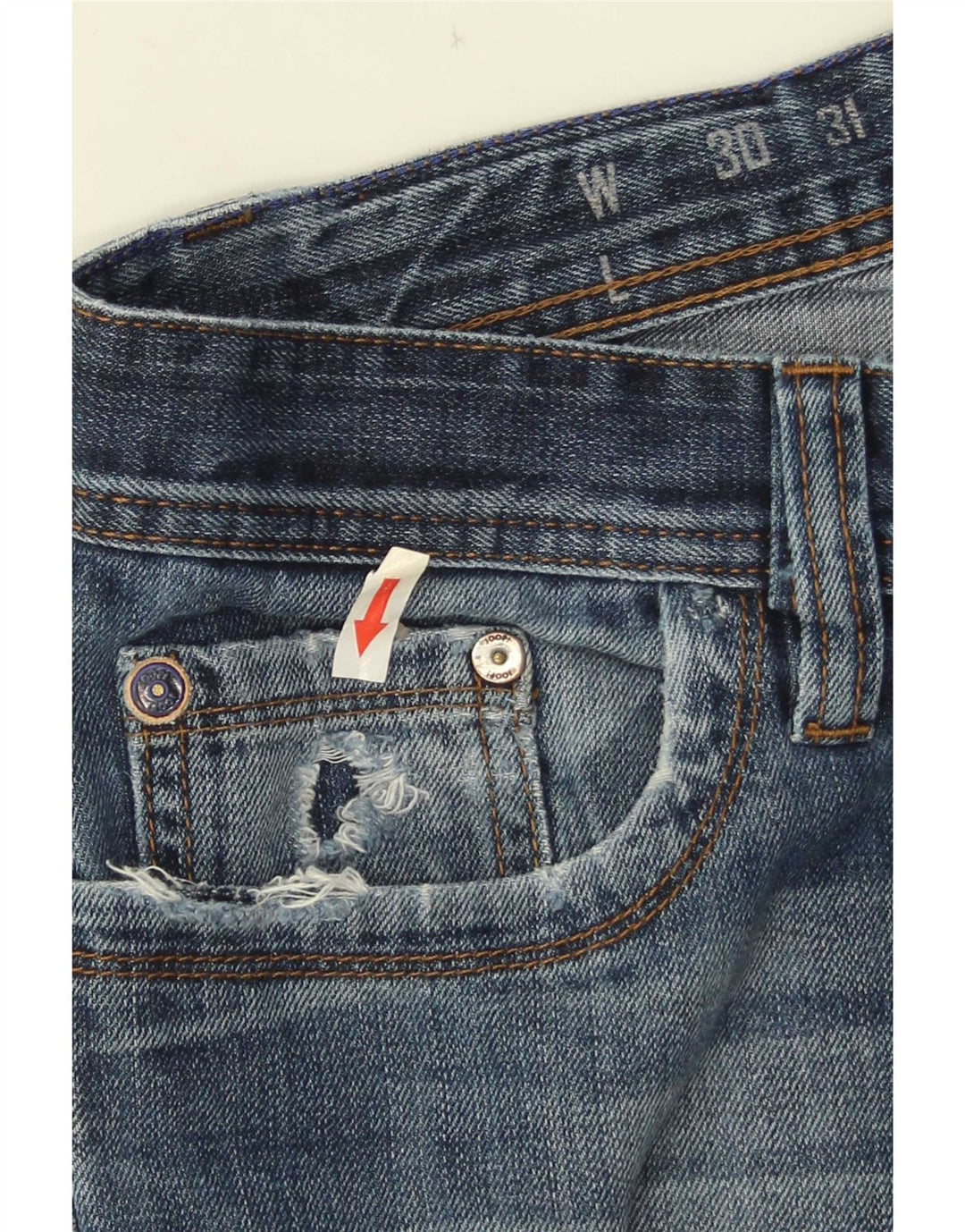 Joop Mens Straight Jeans W34 L32 Blue