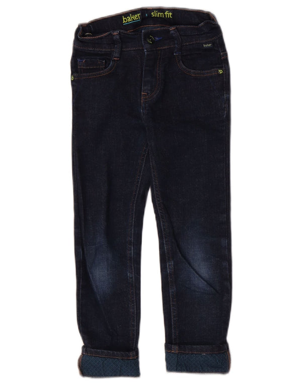 Ted Baker Boys Slim Jeans 5-6 Years W20 L20 Navy Blue Cotton