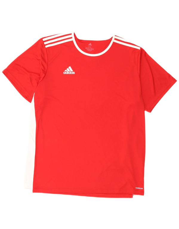 Adidas Mens Aeroready T-Shirt Top 2XL Red