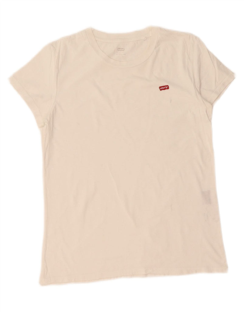 LEVI'S Mens T-Shirt Top Small White Vintage Levi's and Second-Hand Levi's from Messina Hembry 