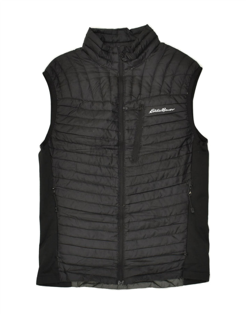 EDDIE BAUER Mens Padded Gilet UK 36 Small Black Polyester | Vintage Eddie Bauer | Thrift | Second-Hand Eddie Bauer | Used Clothing | Messina Hembry 